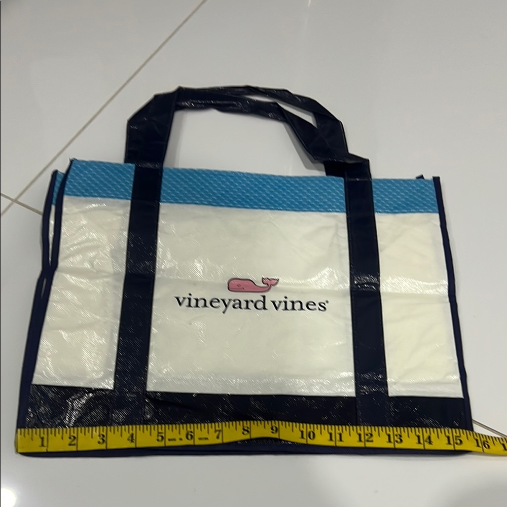 Vineyard Vines Blue and White Tote Bag